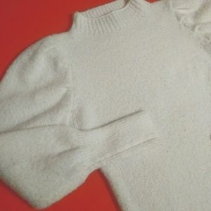 Love Tree Puff Sleeve Knit Sweater NWOT